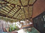 Outdoor covered palapa area